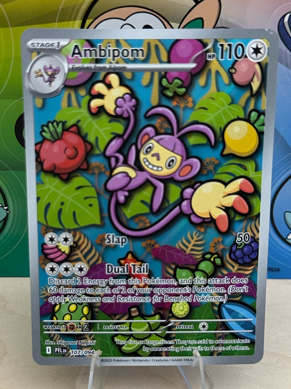 Pokémon TCG Ambipom - 107/094 - ME02: Phantasmal Flames (PFL) Mint/NM